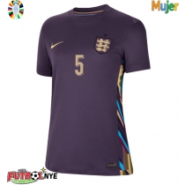 Camiseta Inglaterra John Stones #5 Visitante Equipación para mujer Eurocopa 2024 manga corta